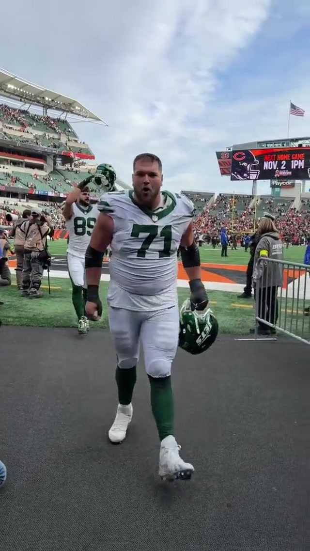 the boys were HYPED for the win #nyjets #win #gameday #hype