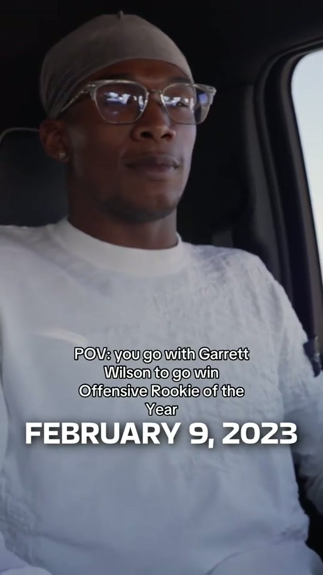 feels like yesterday 🥹 #nyjets #garrettwilson #oroy #rookieoftheyear 