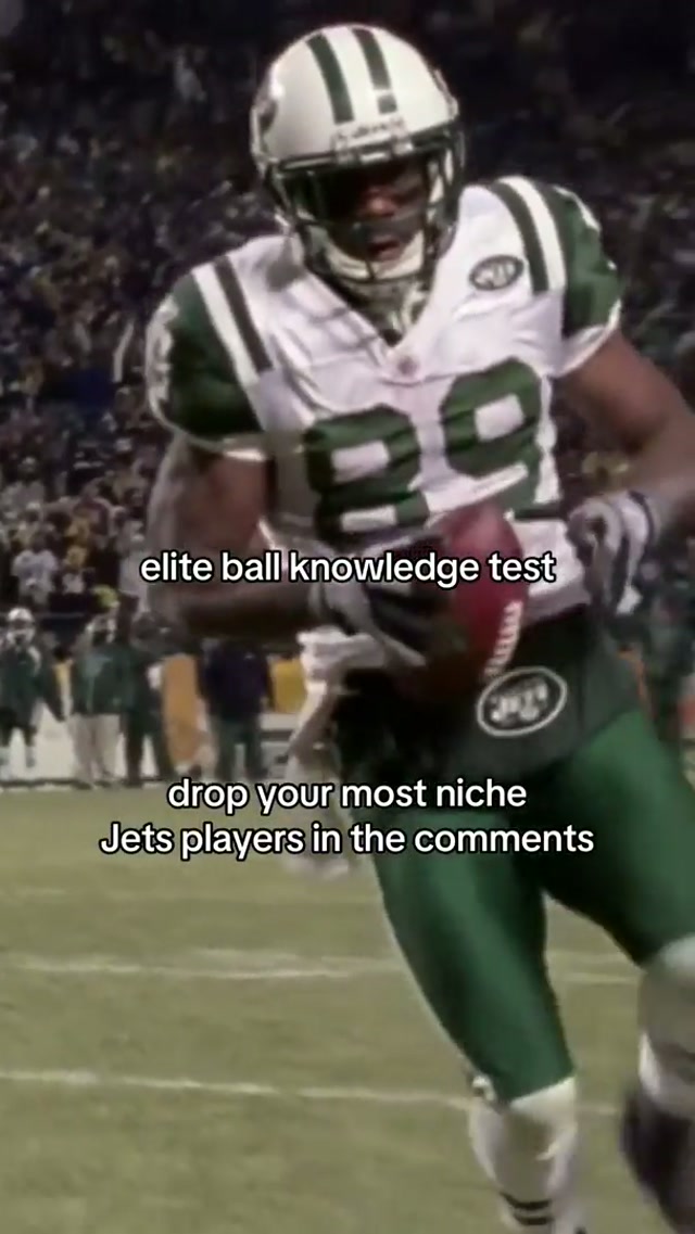 we’ll start: Jerricho Cotchery #nyjets #newyorkjets #nfl #niche #ballknowledge 