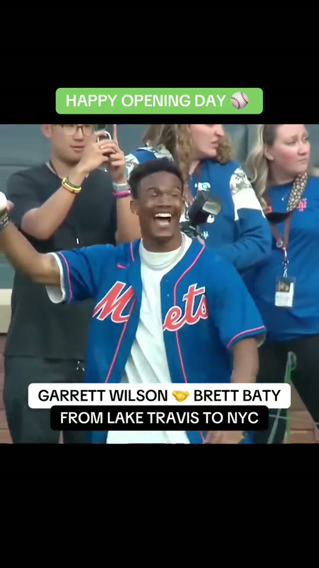 TBT: Rate Garrett Wilson’s first pitch at the @New York Mets game #nyjets #nymets #garrettwilson #brettbaty #texas 