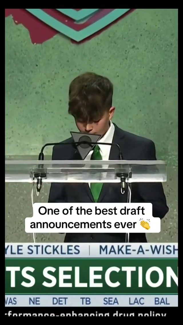 who remembers when Kyle brought the ENERGY for this pick #nyjets #nfl #makeawish #nfldraft2024 #willmcdonald 