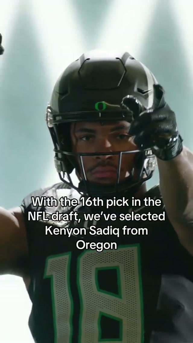 You’re a NY Jet, Kenyon Sadiq 👏 #nyjets #nfl #nfldraft #oregon #kenyonsadiq 