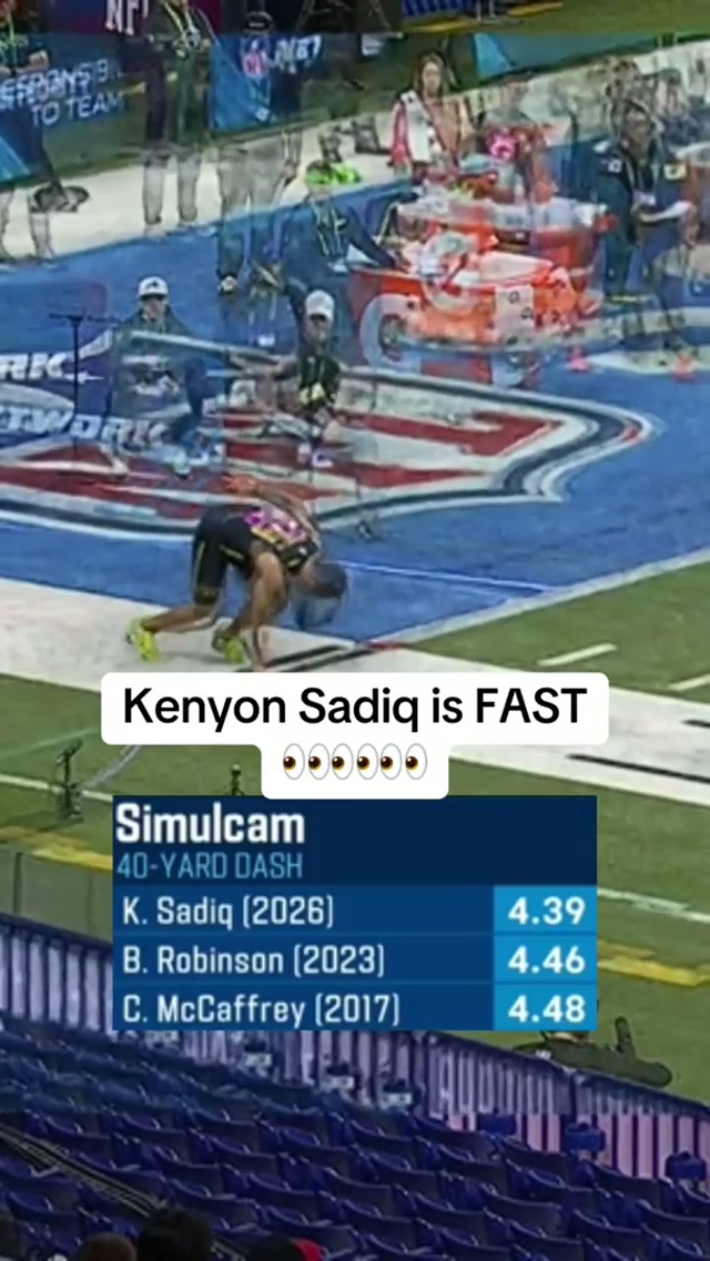 we’d say Kenyon is pretty fast 💨 #nyjets #nfl #nfldraft #kenyonsadiq #oregon 

📺: NFLN/ESPN