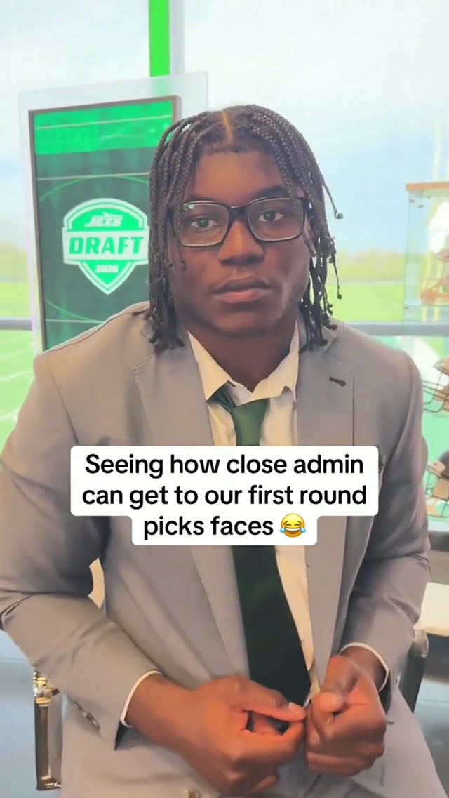 had to see how long until they figured it out 😂 #nyjets #nfldraft #davidbailey #omarcooper #kenyonsadiq 