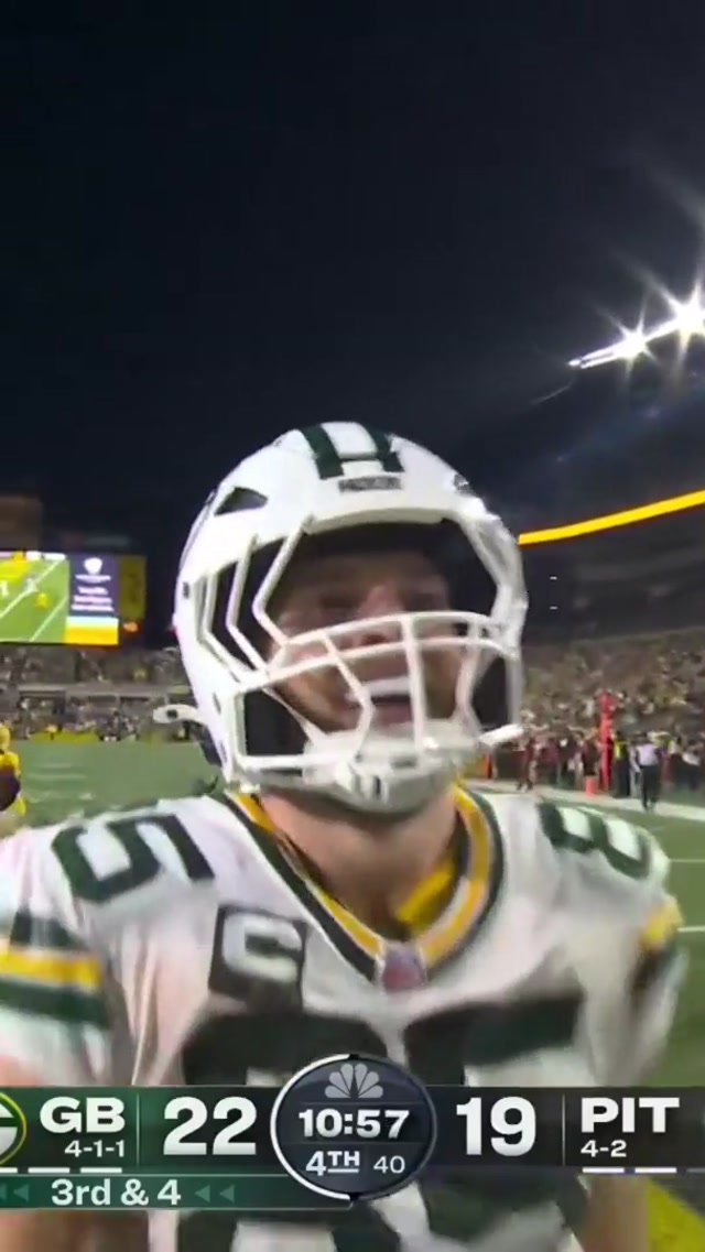 YOU HEARD THE MAN #nfl #packers #tuckerkraft #period