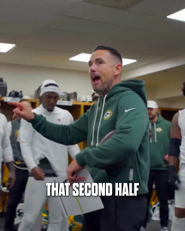 Playing harder for each other #packers #nfl #lockerroom #win