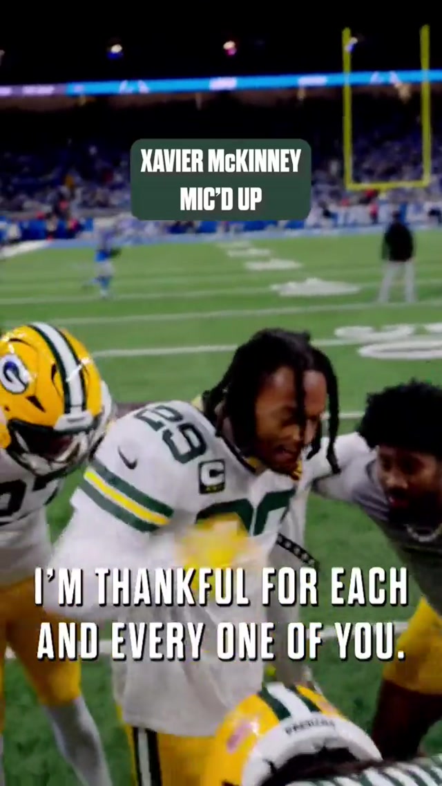 If anybody has Band-Aids, send them to Xavier McKinney ASAP.

Link to vote X to the Pro Bowl is in our bio!

#packers #nfl #xaviermckinney #micdup 