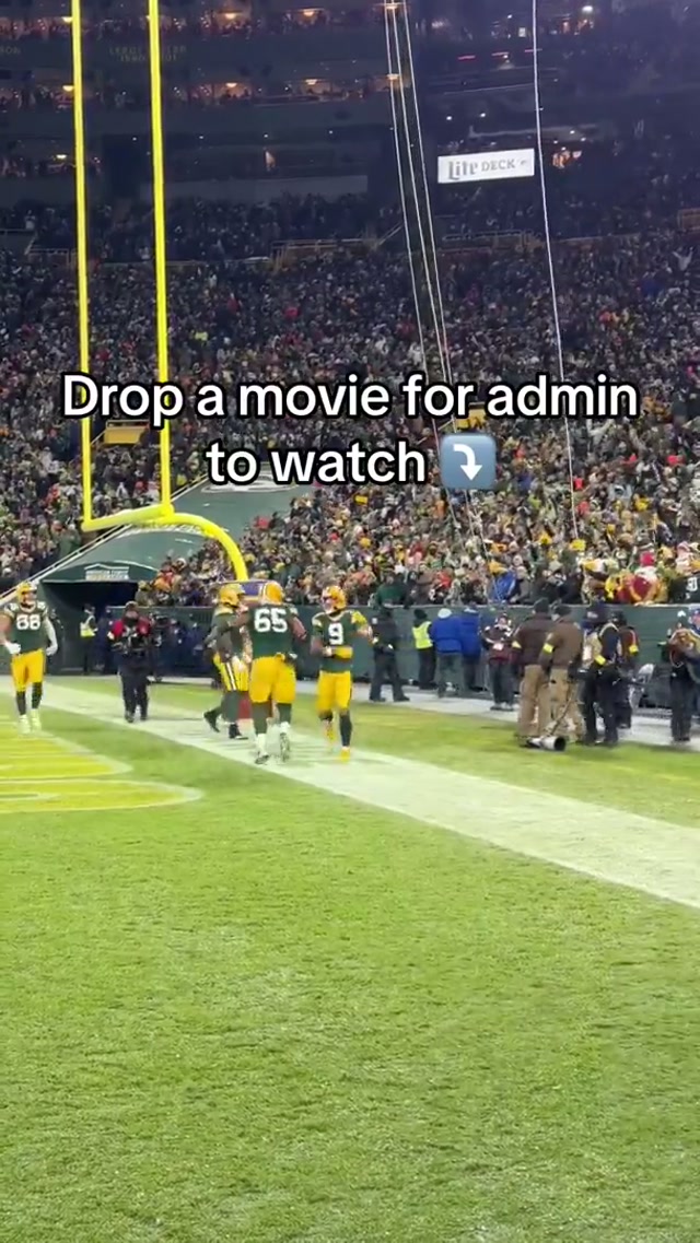 anything and everything plz #packers #christianwatson #movie #popcorn 