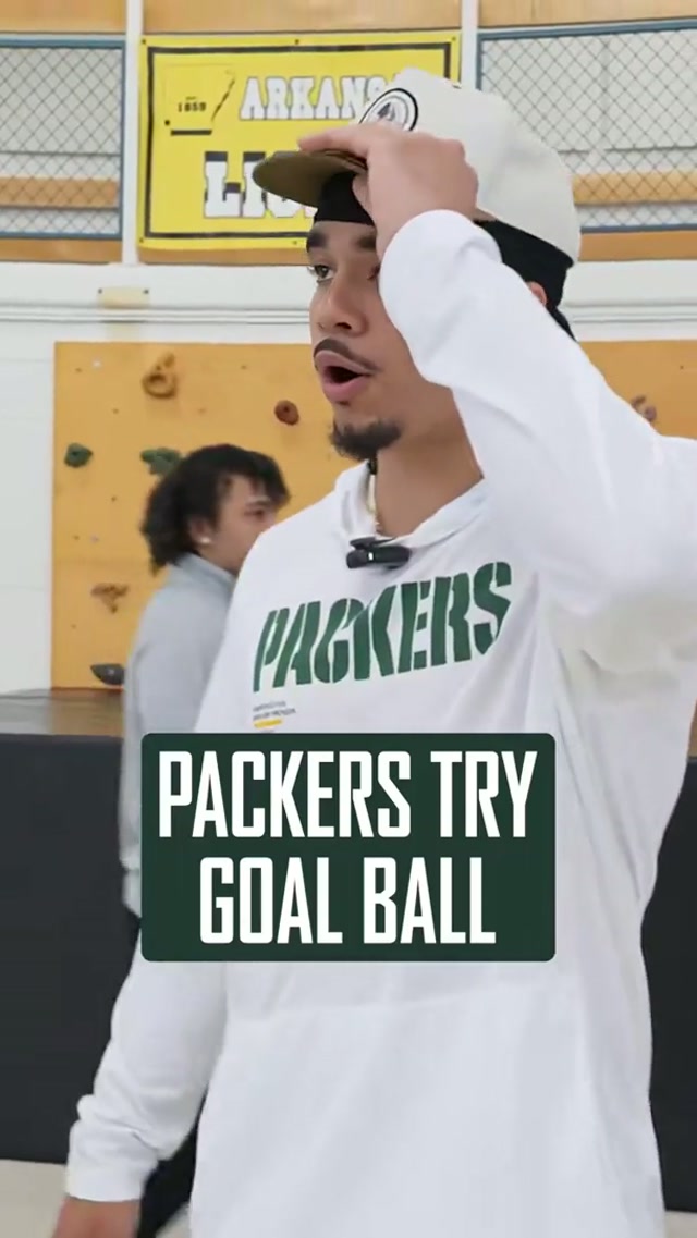 That was humbling #goalball #packers #evanwilliams #jamesjones