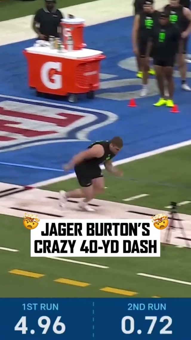 Can move like Jager 💨 #nfldraft #packers #jagerburton #40yarddash