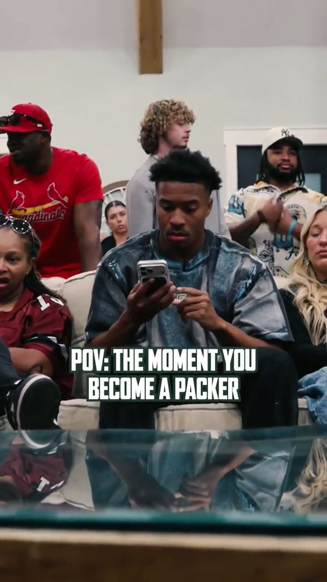The moment you've been working your whole life for: #nfldraft #packers #greenbay #dreams