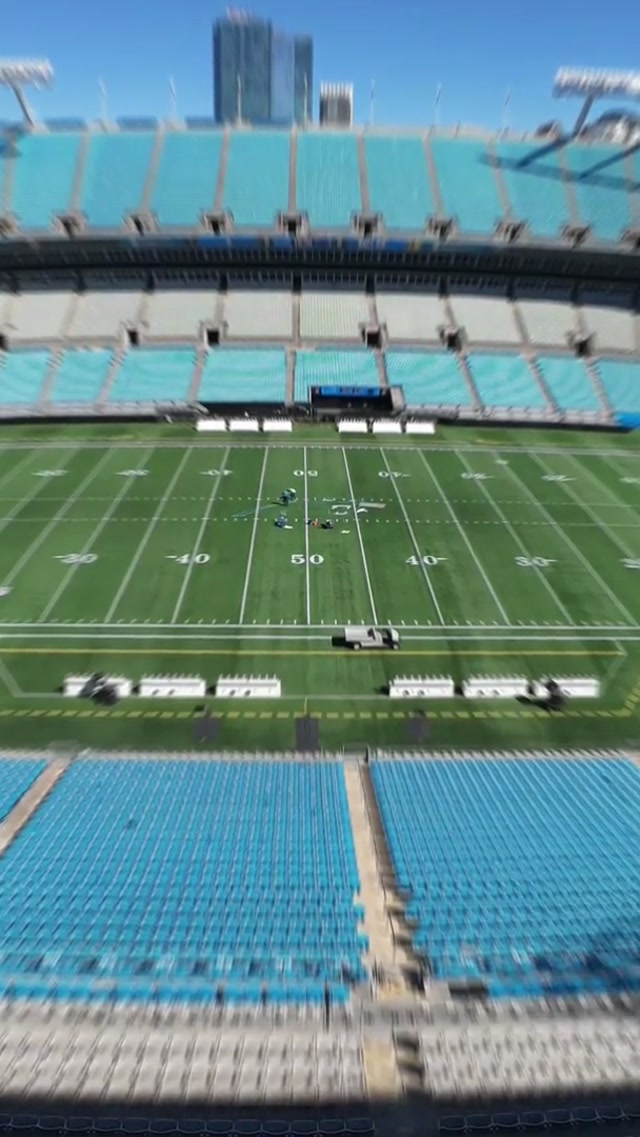 Fast-forward to Sunday #carolina #panthers #fieldpainting