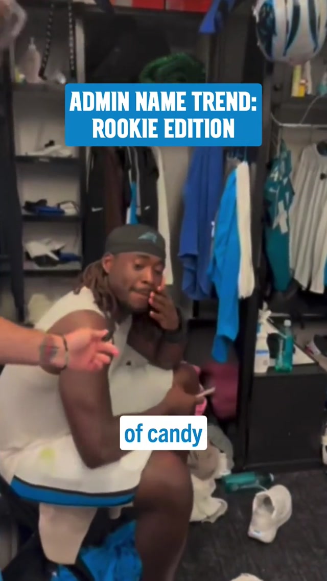 Had to introduce ourselves to the rookies #carolina #panthers #names