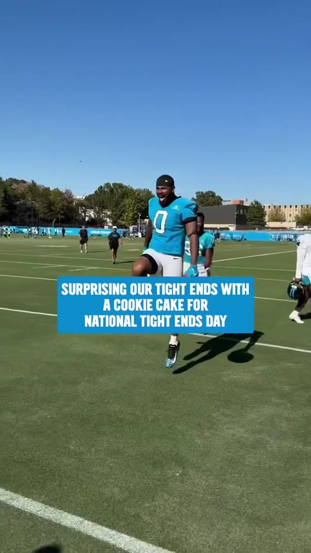 Their favorite holiday #carolina #panthers #nationaltightendsday
