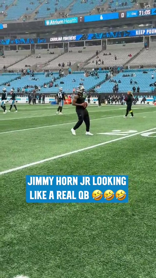 The stance is frying me #carolina #panthers #jimmyhornjr 