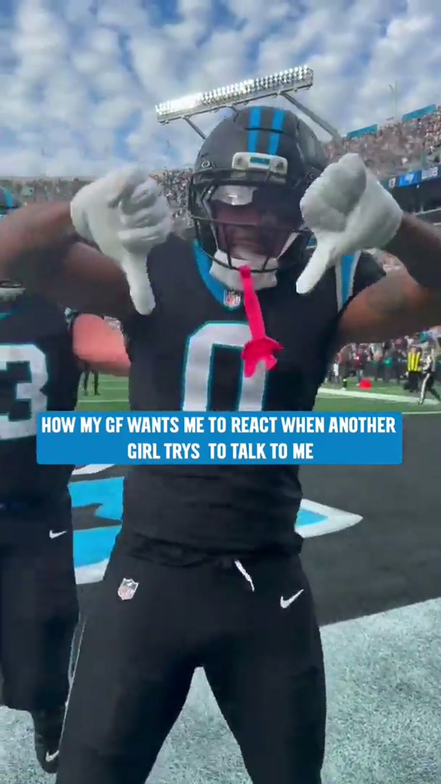 Why are you trying to talk to me? #carolina #panthers #girlfriend #humor 