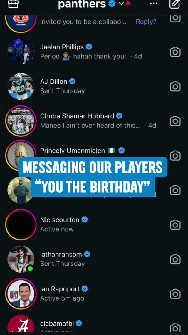 They were so confused, they're the surprise party 🤣 #carolina #panthers #slang #birthday 