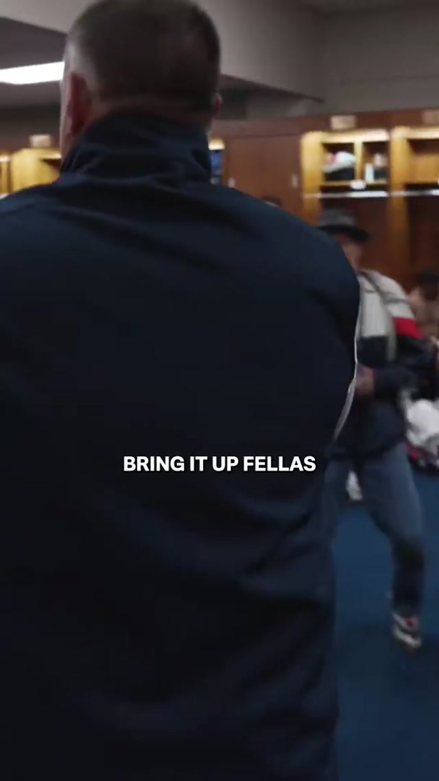 inside the locker room for coach vrabel’s postgame victory speech #nfl #patriots #lockerroom #drakemaye 