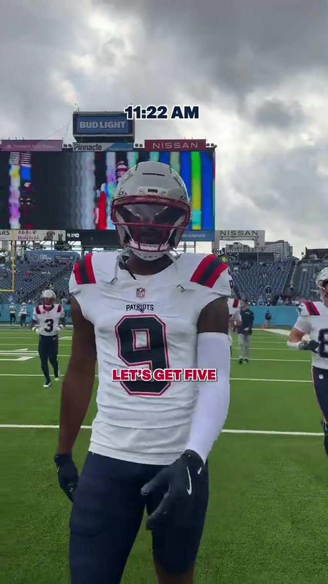 kayshon boutte called it from the jump 👀 #nfl #patriots #win #kayshonboutte 