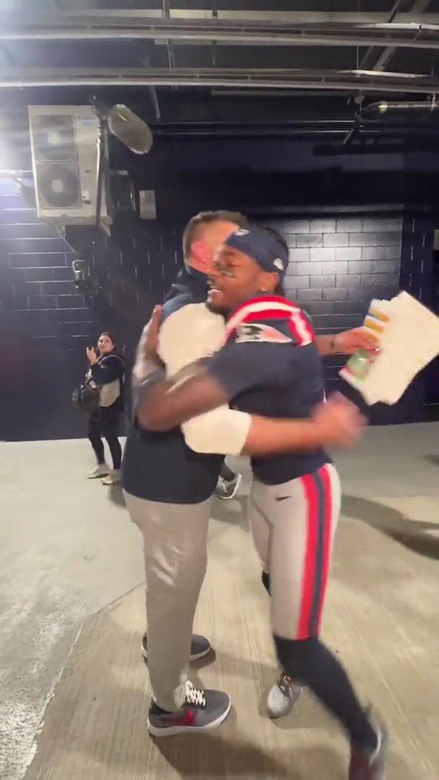 postgame with coach vrabel 🤝 #nfl #patriots #win 