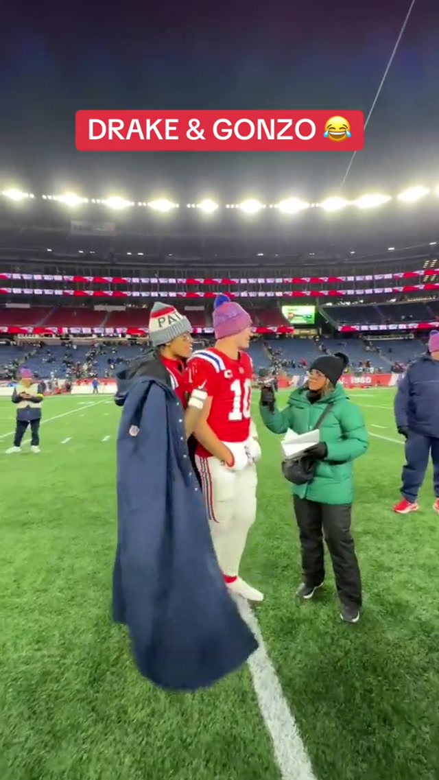 @Gonzo 😂 #nfl #patriots #drakemaye #christiangonzalez 