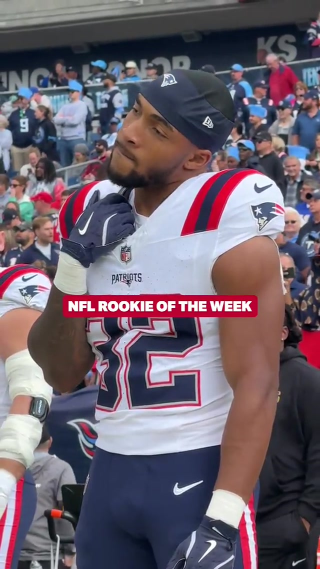 treveyon henderson is both the nfl rookie of the week and offensive rookie of the month 🔥 #nfl #patriots #treveyonhenderson 