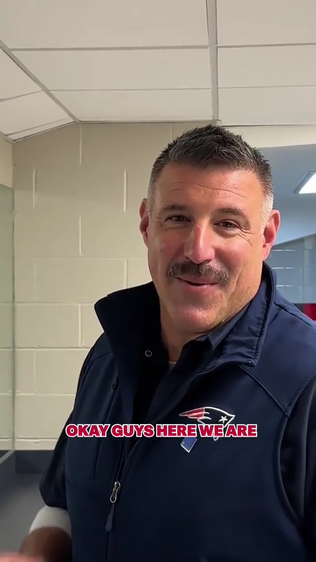 coach vrabel’s stache may be gone but our commitment to men’s health awareness continues on❗️#nfl #patriots #coachvrabel 