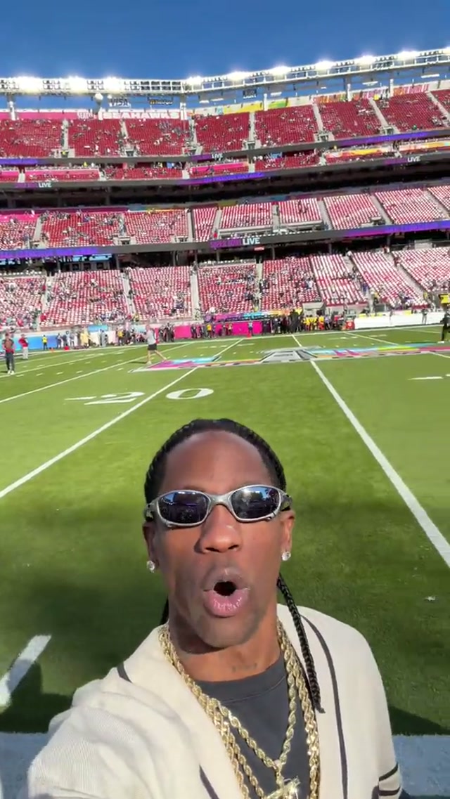 TRAVIS SCOTT SAYS GO PATS‼️ #nfl #patriots #superbowl #travisscott #sickomode @Travis Scott 