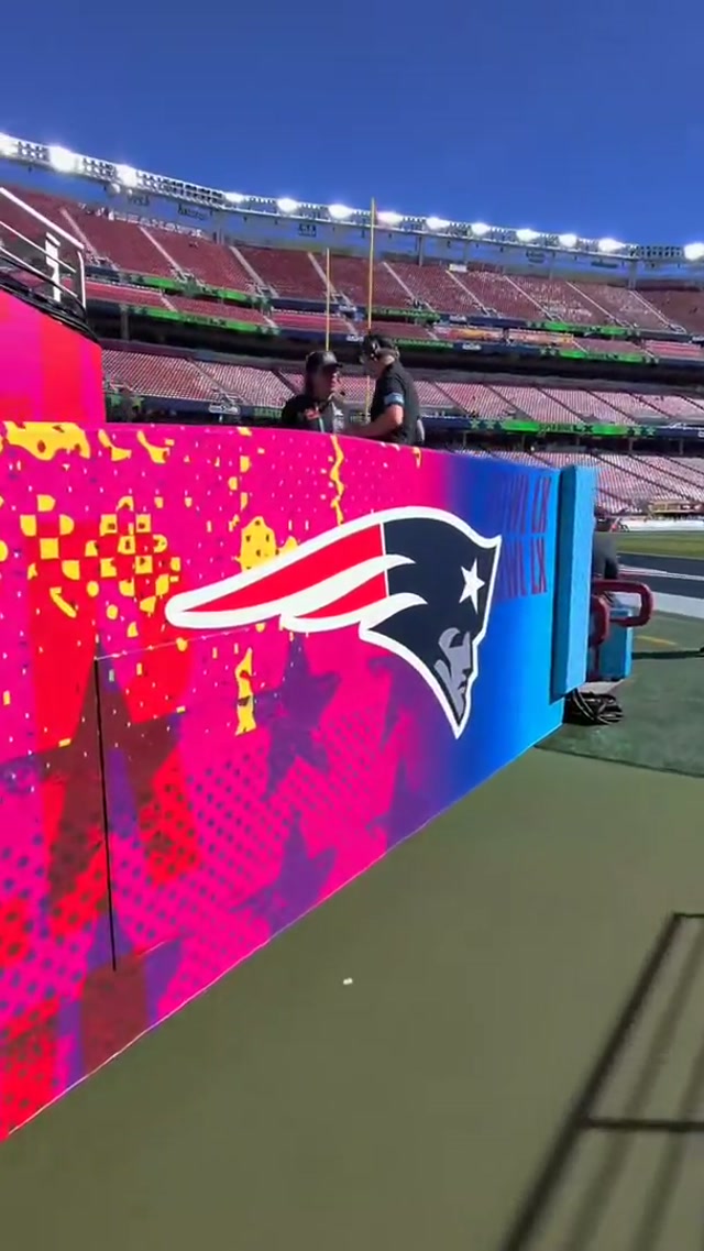 a different look at the super bowl lx field🕶️ #nfl #patriots #superbowl #oakleymeta #meta 
