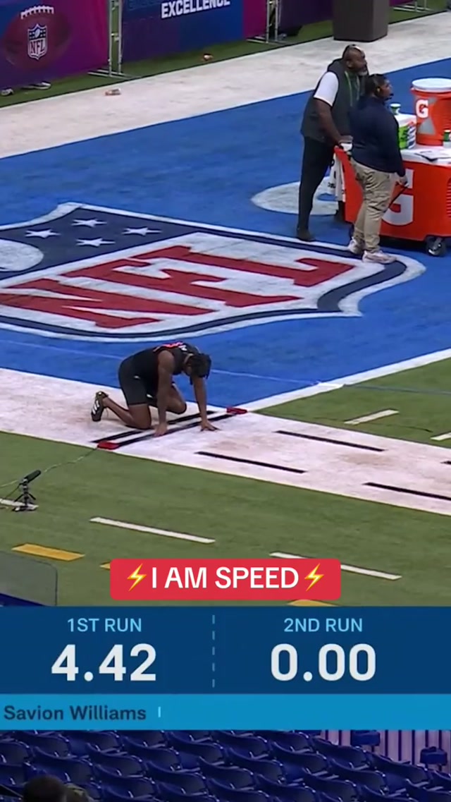 kyle williams is speed⚡️ #nfl #patriots #kylewilliams #combine @K.mmoneyyy 