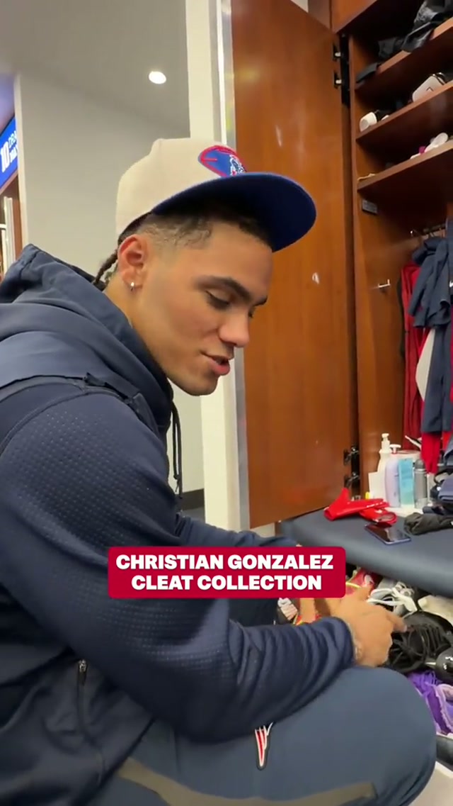 christian gonzalez’s cleat collection 🔥 #nfl #patriots #christiangonzalez #cleats @Gonzo 