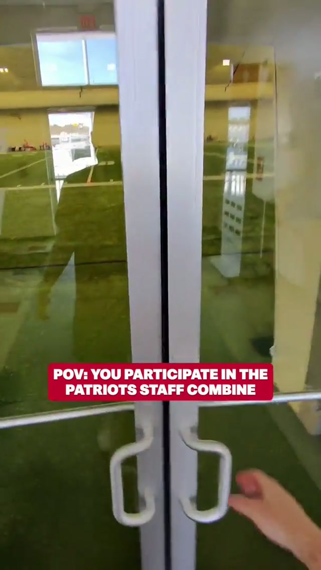 pov: you participate in the patriots staff combine 💪 #nfl #patriots #combine 
