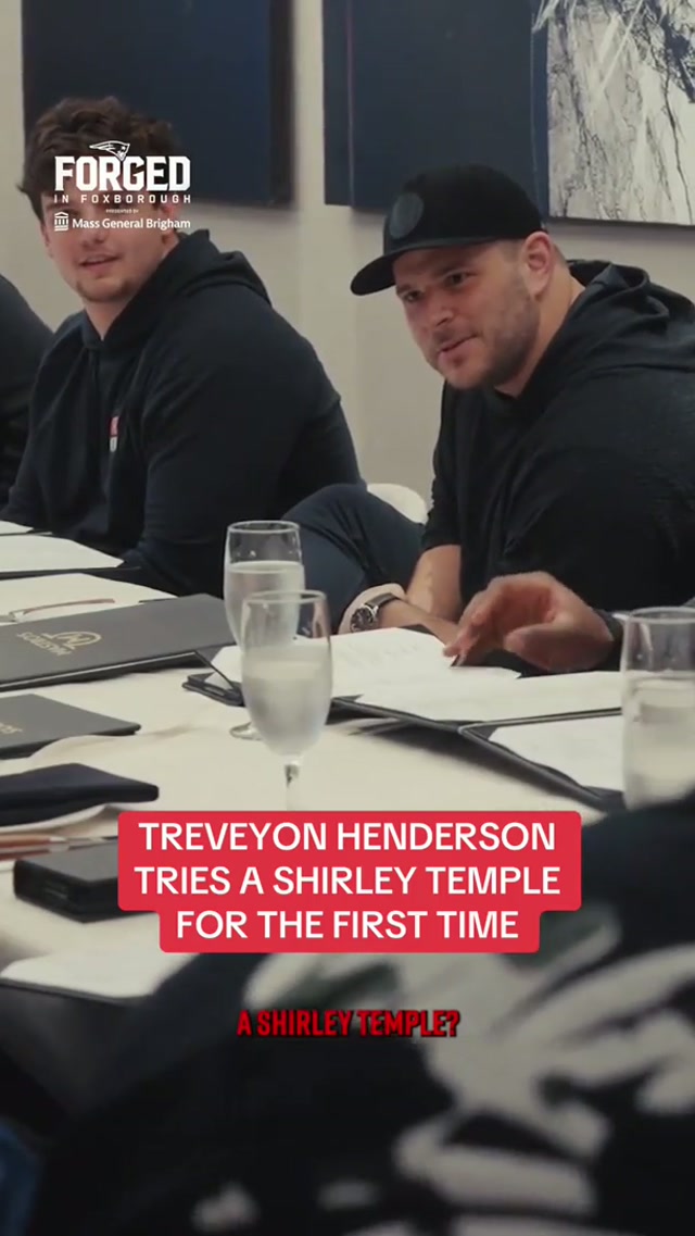 treveyon henderson trying his first shirley temple is too funny 😂💀

𝗙𝗼𝗿𝗴𝗲𝗱 𝗶𝗻 𝗙𝗼𝘅𝗯𝗼𝗿𝗼𝘂𝗴𝗵 EP. 4 drops TOMORROW on YouTube & Patriots.com. #nfl #patriots #forgedinfoxborough 