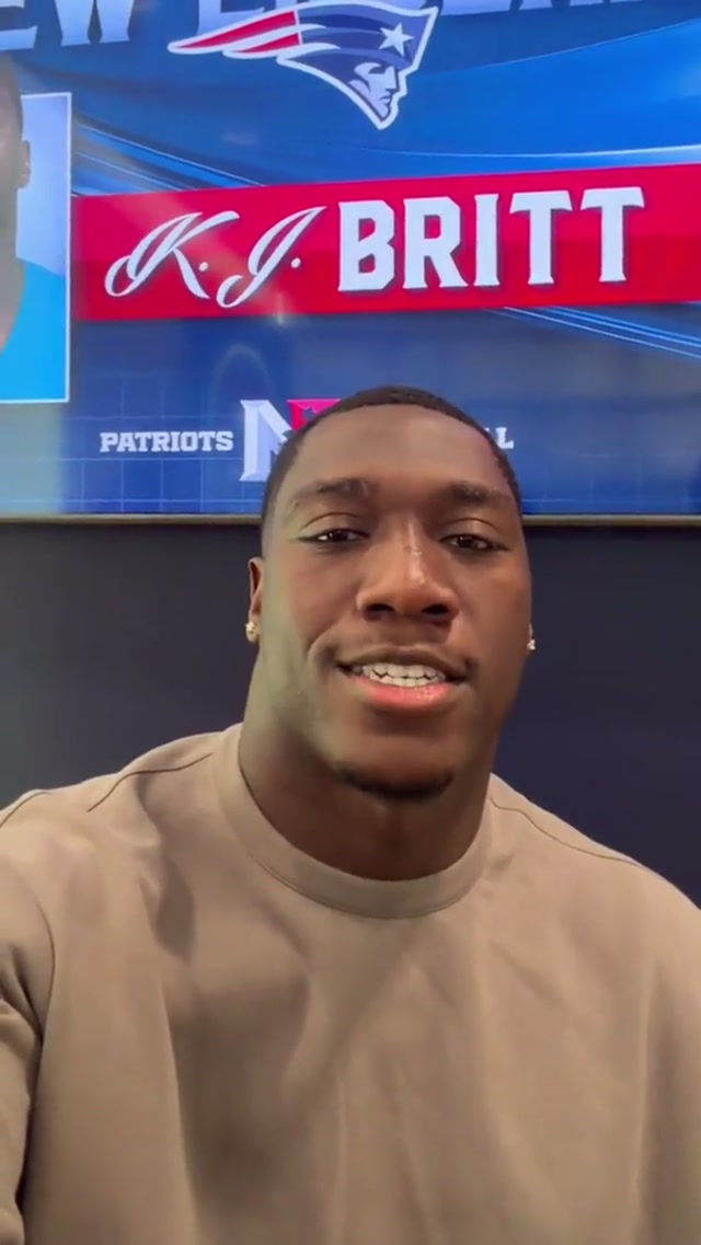 welcome to the pats, K.J. 💯 #nfl #patriots #kjbritt 