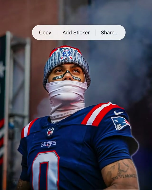 tap to add this christian gonzalez sticker to your camera roll 🔥 #nfl #patriots #christiangonzalez #sticker 