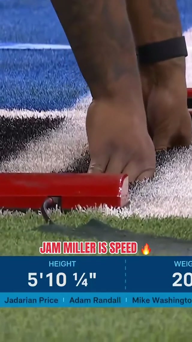 jam miller is speed 🔥 #nfl #patriots #nfldraft #jammiller 📺 NFLN 