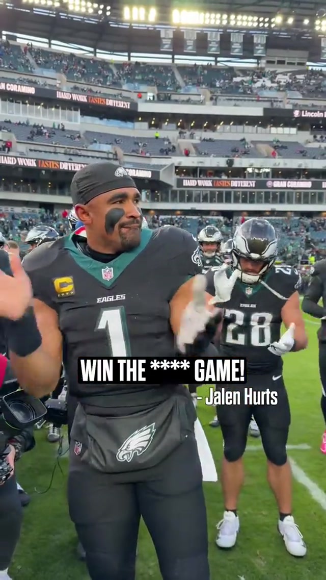 Listen up 🗣️ #eagles #nfl #jalenhurts #bearseagles 