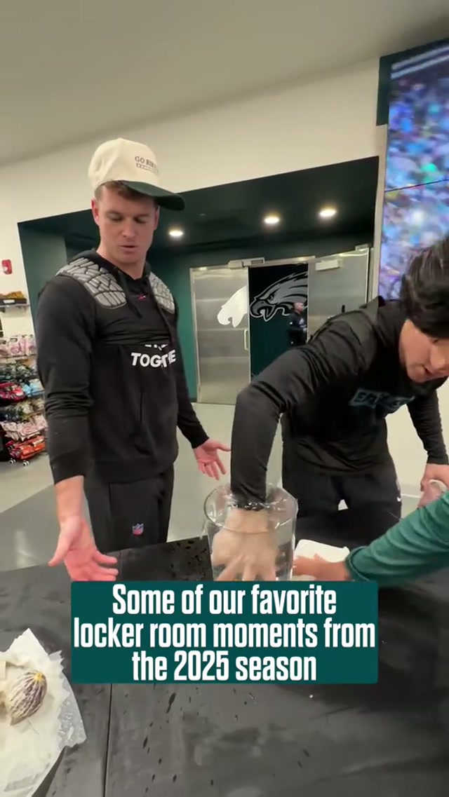Lotta good times were had this season #eagles #nfl #lockerroom 