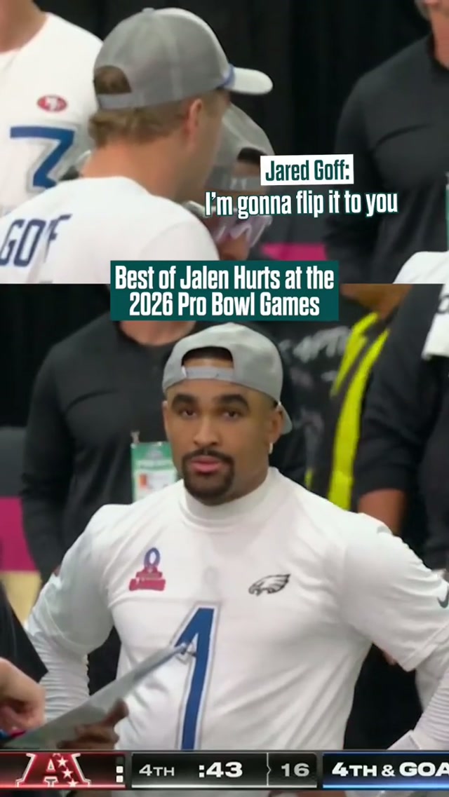 Jalen had himself a time at the Pro Bowl #eagles #nfl #jalenhurts #probowl