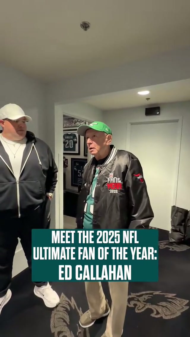 When we say we have the best fans… we mean it 🦅 Congratulations Ed Callahan on being named the NFL Ultimate Fan of the Year #eagles #nfl #nflhonors #fanoftheyear 