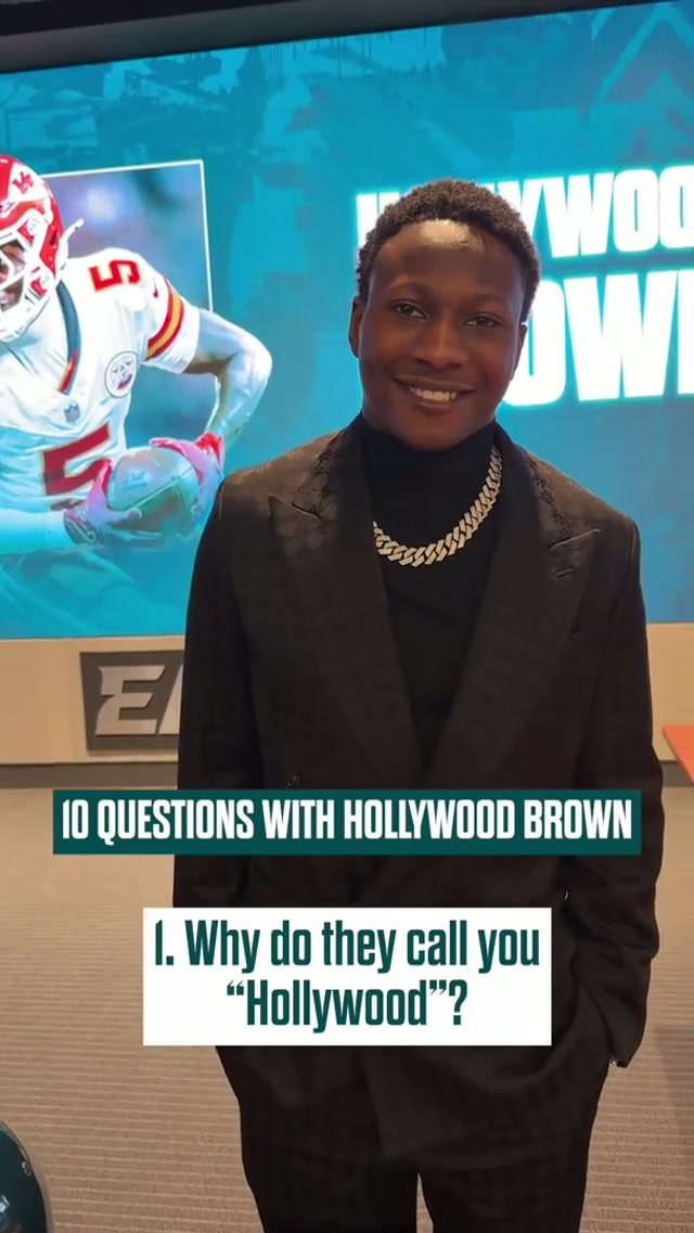 Get to know Eagles WR Hollywood Brown #eagles #nfl #hollywoodbrown