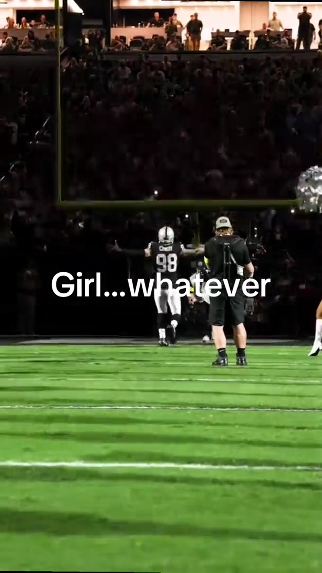 Really though #girlwhatever #nfl #maxxcrosby #gameday