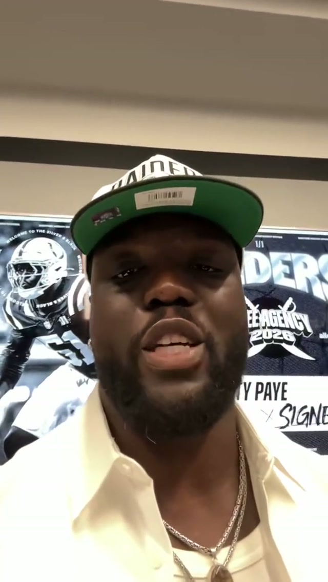 Ready to work 🏴‍☠️ #raidernation #nfl #nflfootball #freeagency #shoutout 