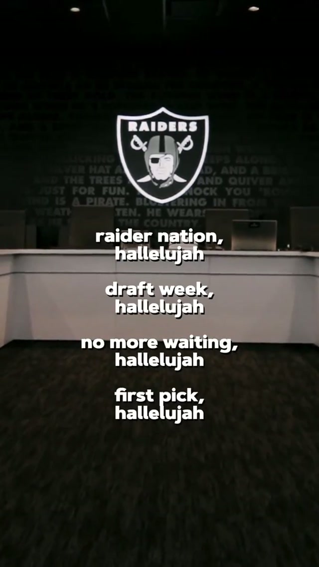 HALLELUJAH 🙌
Catch the 2026 @NFL Draft on @NFLNetwork April 23-25! #hallelujah #jb #draftweek #pick #raiders 