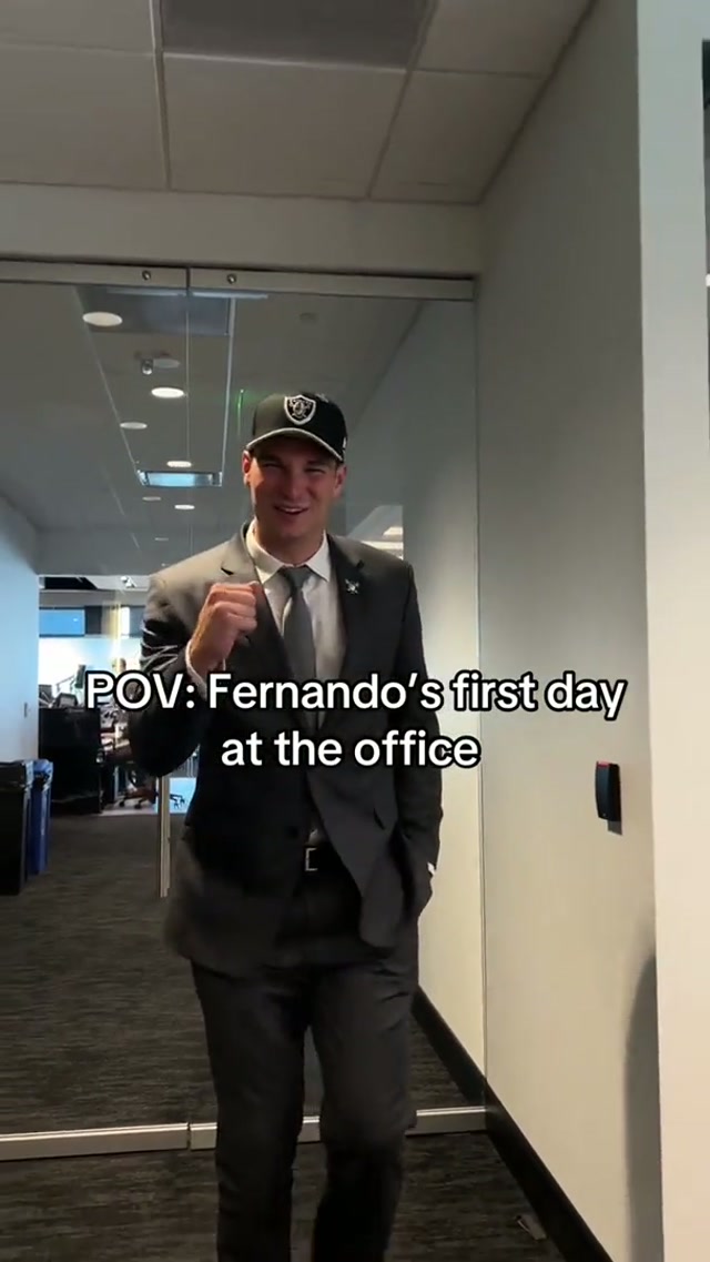 We’re so flipping excited 🙂‍↕️ 
@Fernando Mendoza 
#fernandomendoza #firstday #pov #wholesome #nfl 