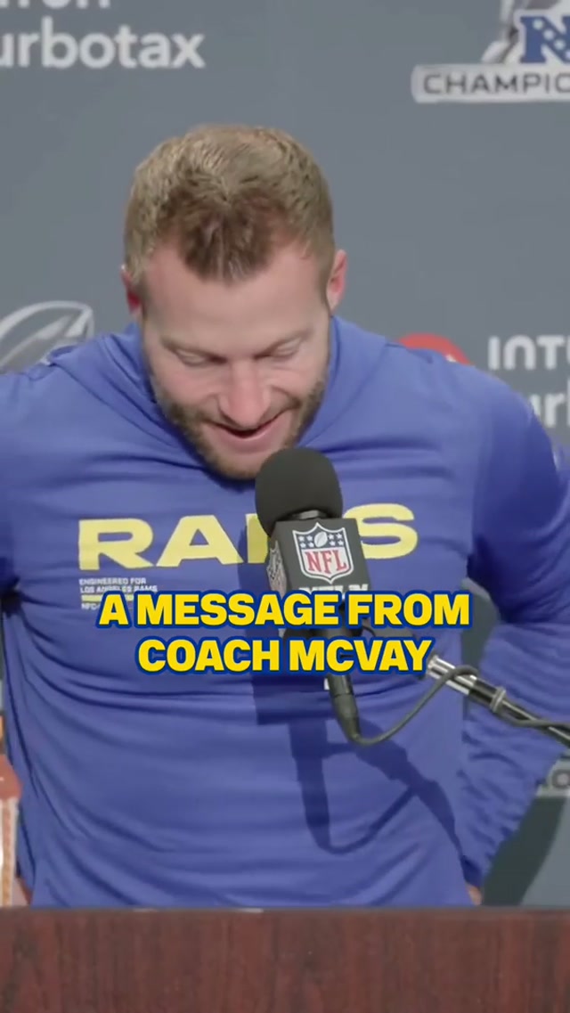 “I love this team. I wasn’t ready to stop working with them... It’s as special of a group top-to-bottom as I’ve ever been around.” #larams #nfl #seanmcvay 