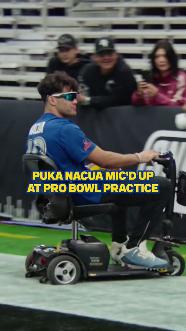 do not leave your scooter unattended 🤣 #pukanacua #micdup #probowl #larams #scooter