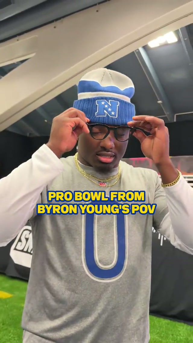 BY had a time at his first Pro Bowl! 😎 #byronyoung #larams #probowl #pov #nfl