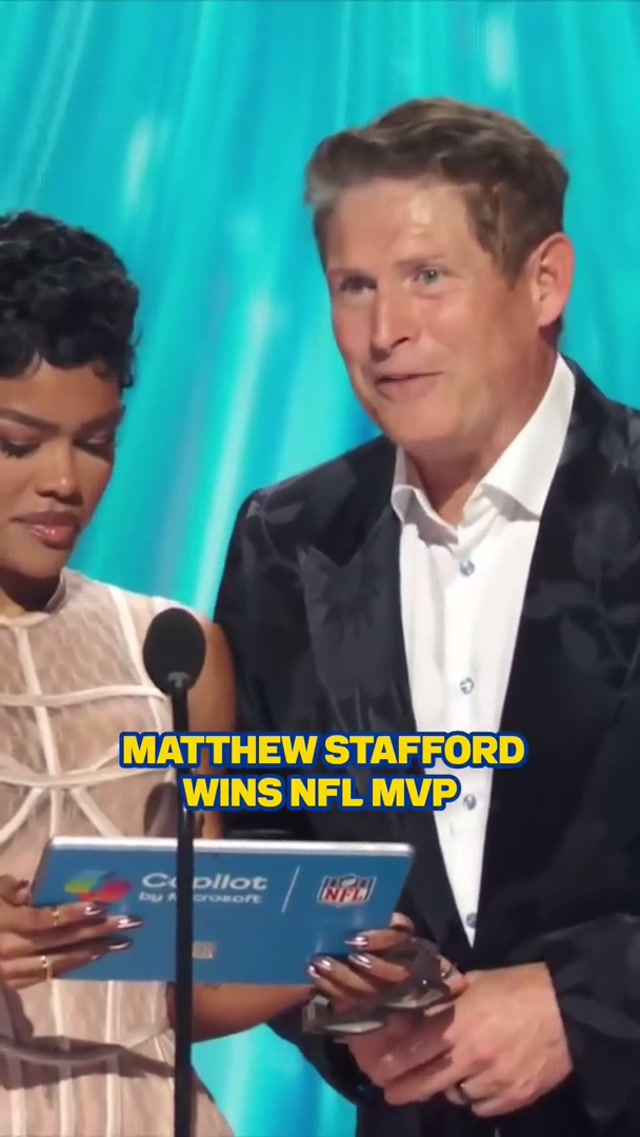 THAT IS OUR MVP 🥹 #larams #nflhonors #matthewstafford