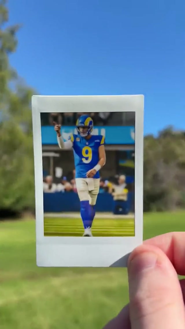 that’s our GOAT #larams #matthewstafford #polaroids #mvp 